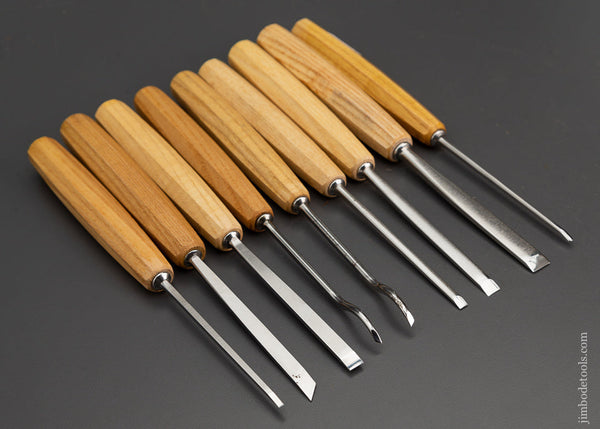 Set of 9 PFEIL SWISS MADE Carving Tools Gouges - 104215 – Jim Bode Tools