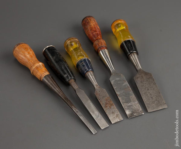 Sold at Auction: Assorted Woodworking Chisels Inc, Stanley, Elmo, Bahco,  Paulcall, etc.