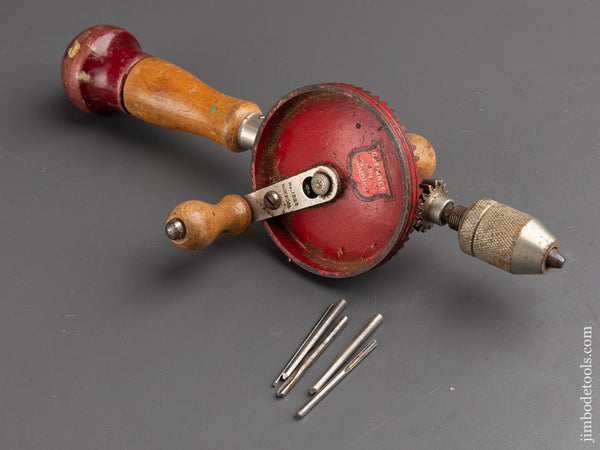 Vintage Stanley No 616 Hand Crank Drill, Red Metal Gear, Wood Handle, –  Funkyhouse Vintage