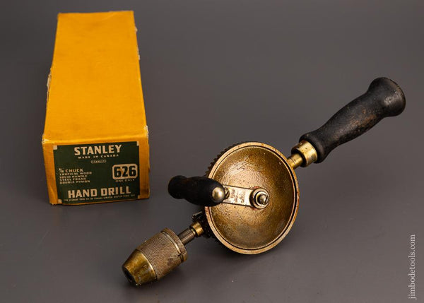 Vintage Stanley No 616 Hand Crank Drill, Red Metal Gear, Wood Handle, –  Funkyhouse Vintage