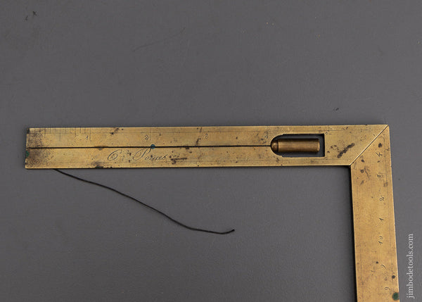 Level Set Square Plumb Line Brass Paris France Late 16th Century