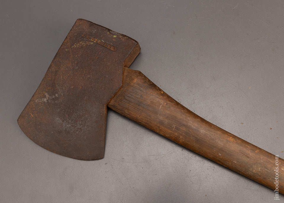 Excellent J.B. STOHLER Felling Axe JOHN BEMESDORFER STOHLER 1866-1919 - 107472