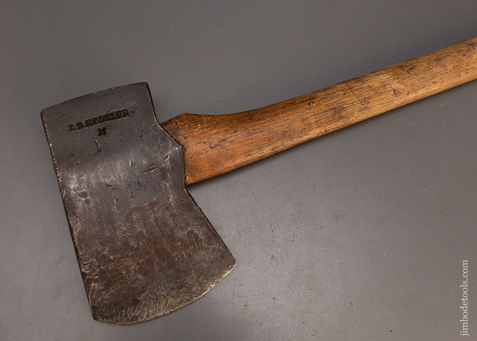 Excellent J.B. STOHLER Felling Axe JOHN BEMESDORFER STOHLER 1866-1919 - 107512