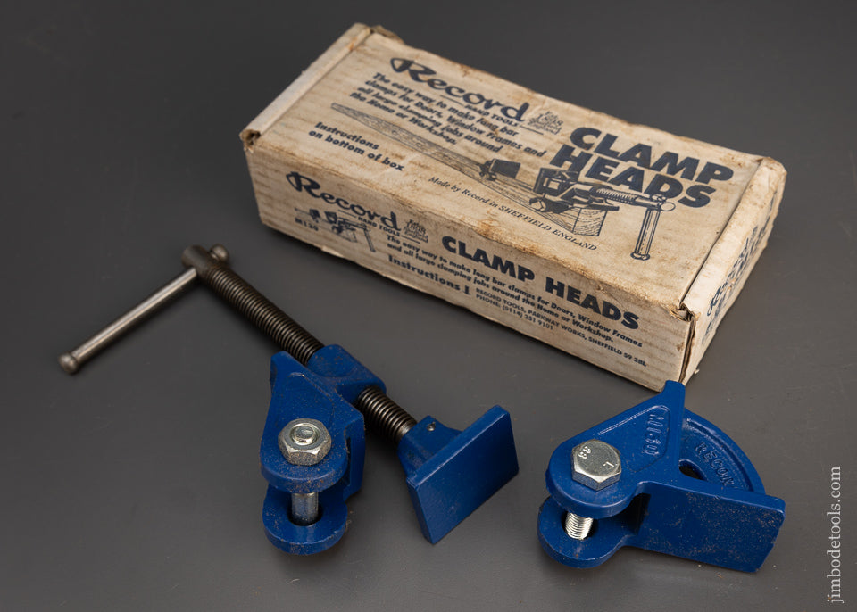 RECORD M130 Clamp Heads Mint in Box - 110370