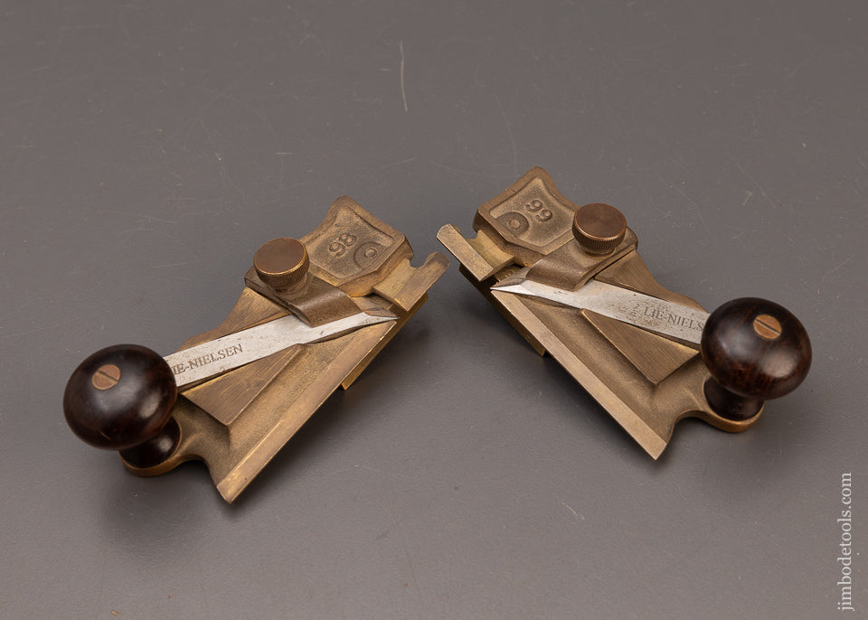 DISCONTINUED LIE NIELSEN No. 98 & 99 Side Rabbet Planes with Rosewood Handles - 111096