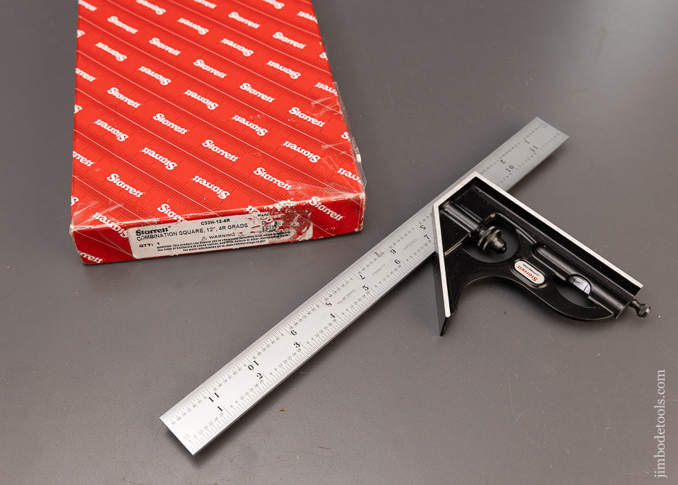 STARRETT 12 Inch Combination Square Mint in Box - 111362