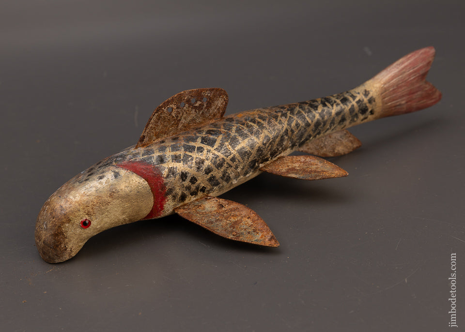 Stunning Swimming Fish Decoy by ROBERT LINDNER Clarence, N.Y. - 111466