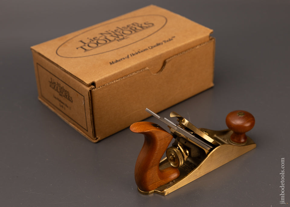 Discontinued LIE NIELSEN No. 1 BRONZE Smooth Plane Near Mint in Box - 111578
