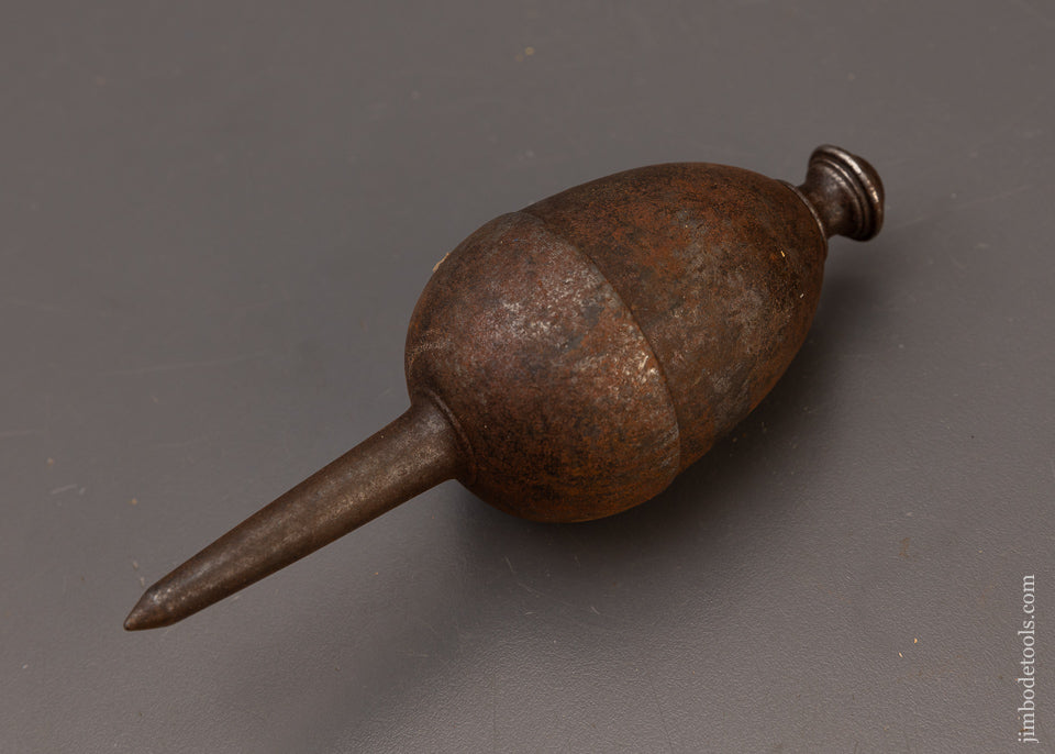 18th Century 5 3/4 Inch Iron Plumb Bob - 111667