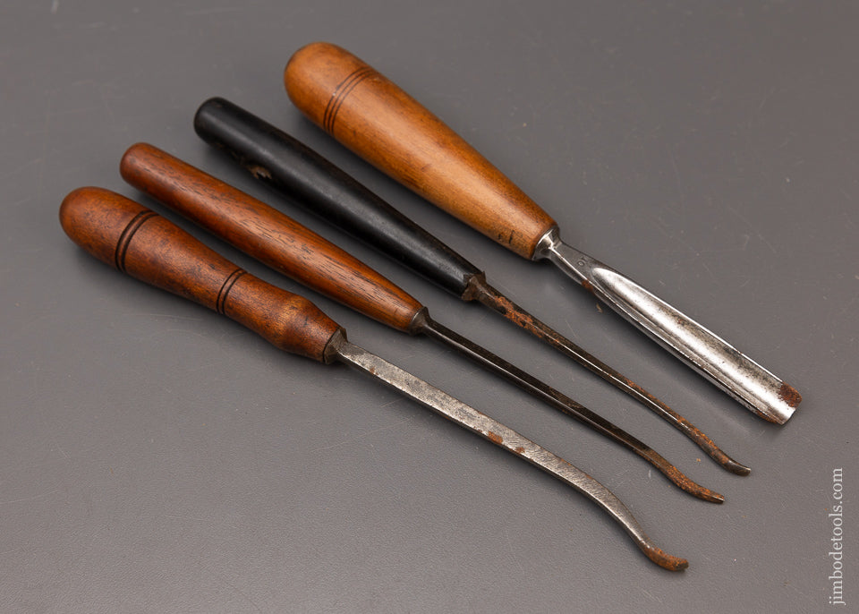 4 ADDIS Carving Chisels Gouges - 111831