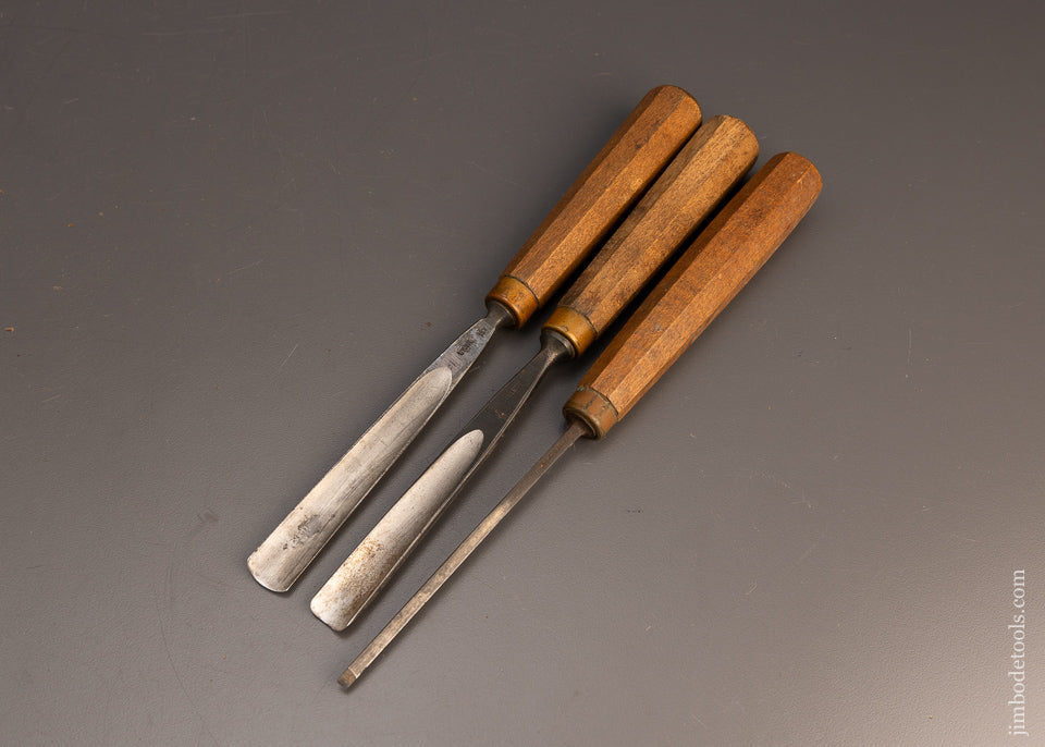 3 Fine Carving Chisels Gouges by STUBAI - 111839