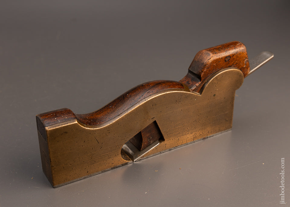 G. MILLER Gunmetal Rosewood Infill Low Angle Shoulder Plane - 112581