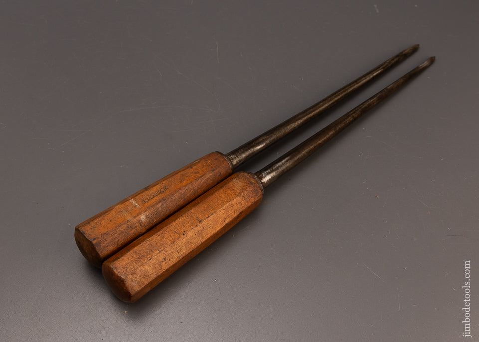 Early Pair of Draw Bore Pins with Octagonal Handles - 112727