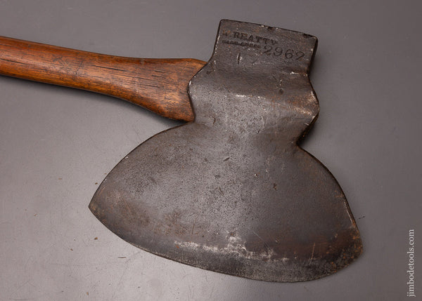 W. BEATTY Double Bevel Broad Axe Hewing Axe - 112769