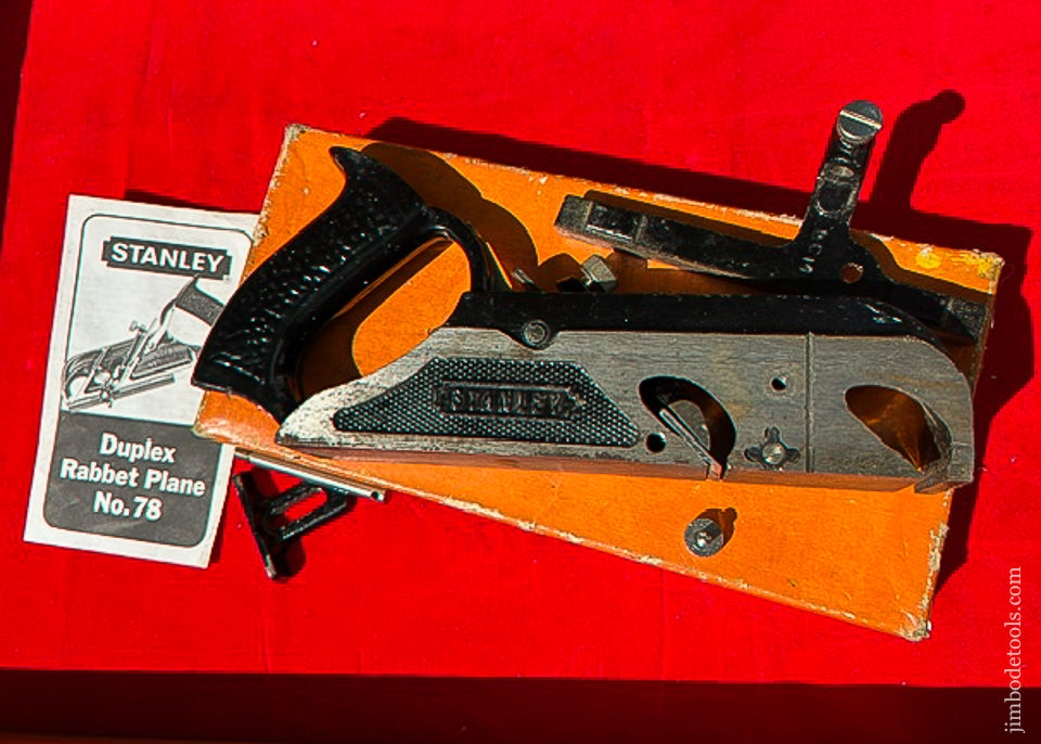 STANLEY No. 78 Rabbet Plane in Original Box - 112977