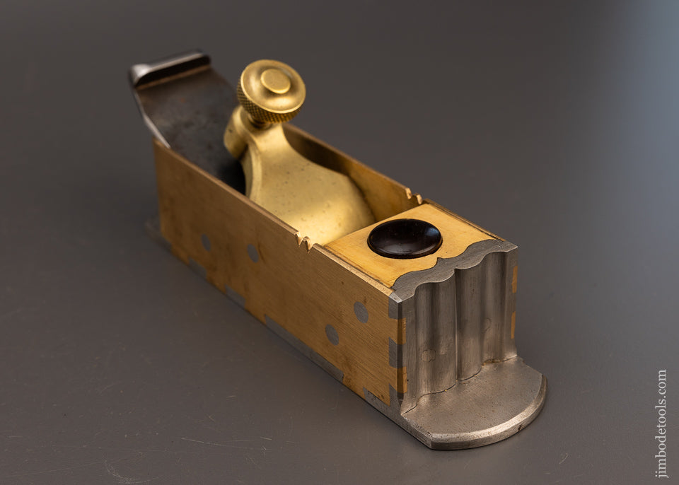 Awesome Gunmetal, Steel Boxwood & Ebony Dovetailed Infill Miter Plane - 113041