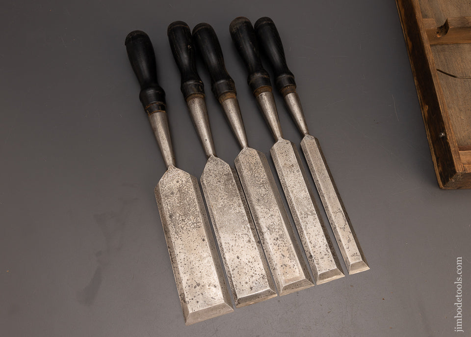 Complete Set of 12 JOHN PRITZLAFF HARDWARE CO. EVERKEEN Chisels - 113129