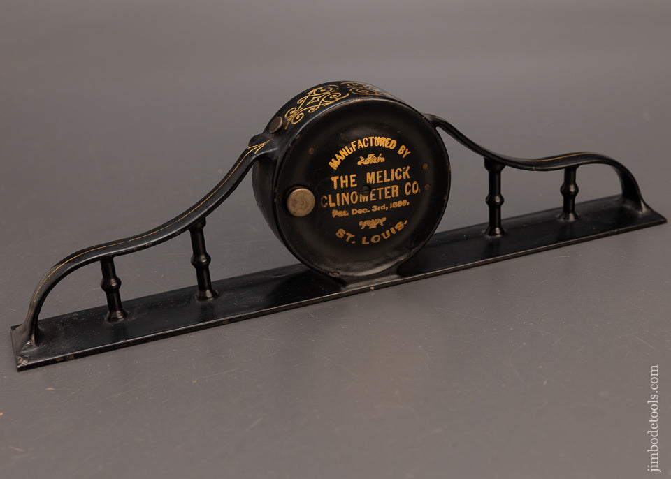 Stunning MELICK Pinstriped Mantle Clock Inclinometer - 113189G