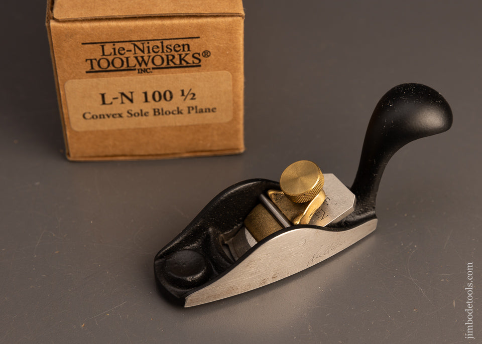 LIE NIELSEN L-N 100 1/2 Convex Sole Block Plane Mint in Box - 113316