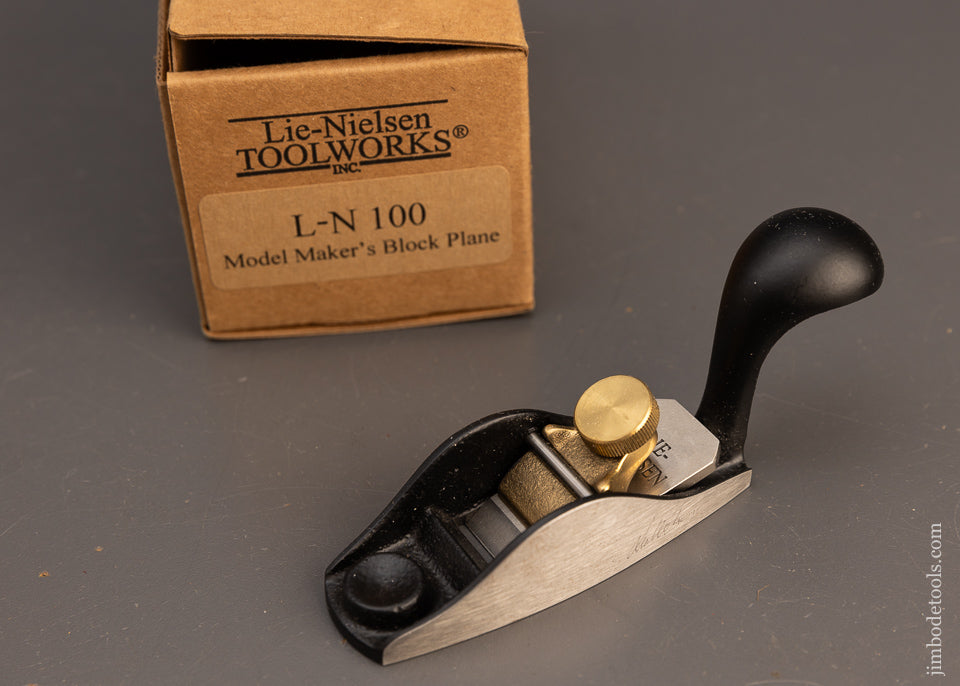 LIE NIELSEN L-N 100 Model Maker’s Block Plane Mint in Box - 113317