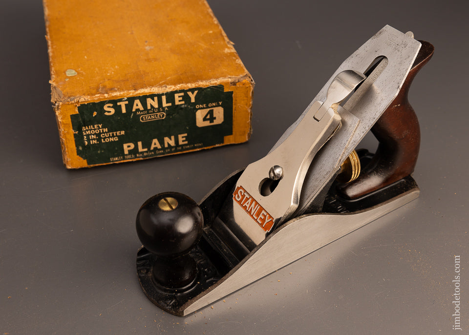 STANLEY No. 4 Smooth Plane Near Mint in Box - 113391