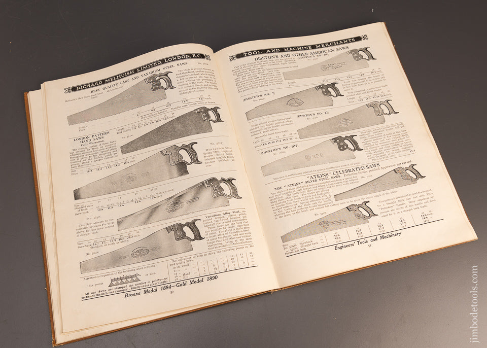 1925 MELHUISH TOOL CATALOG 167 pages Hard Cover - 113471