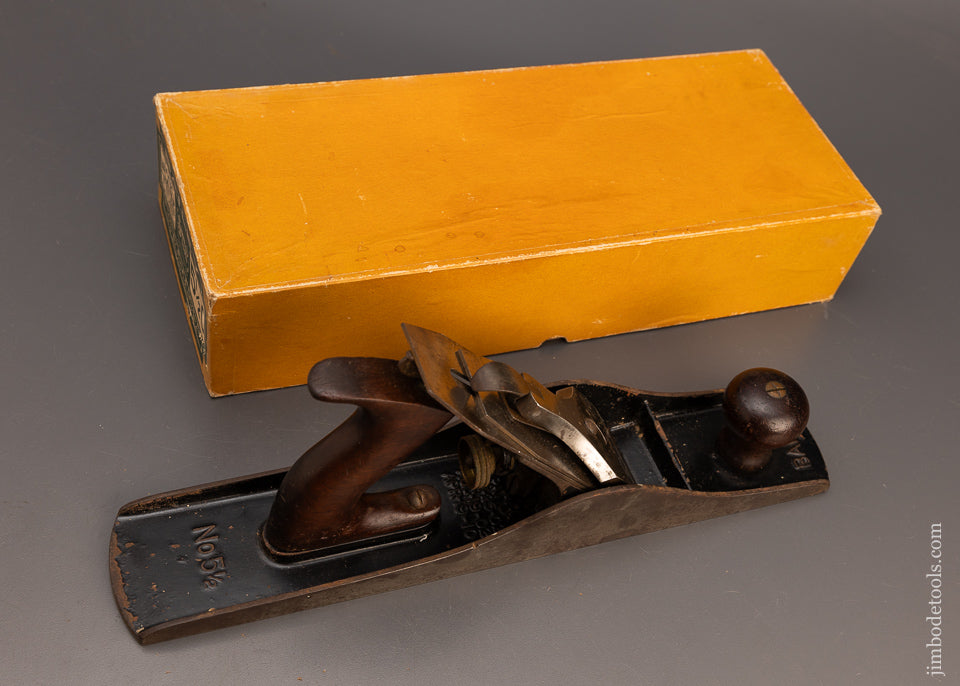 Premium STANLEY No. 5 1/2C JUMBO Jack Plane in its Original Box - 113504