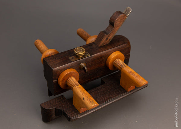 Stunning Crisp Solid Rosewood & Boxwood Screw Arm Plow Plane - 113530