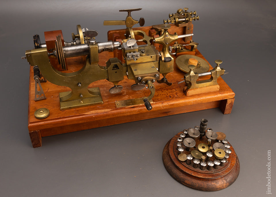 Spectacular 19th Century Watch Maker’s Lathe, Mandrel & Accessories - 113544 - AS OF FEB 10