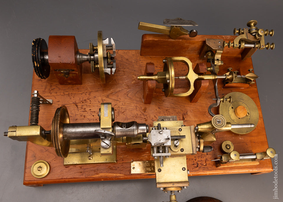 Spectacular 19th Century Watch Maker’s Lathe, Mandrel & Accessories - 113544 - AS OF FEB 10