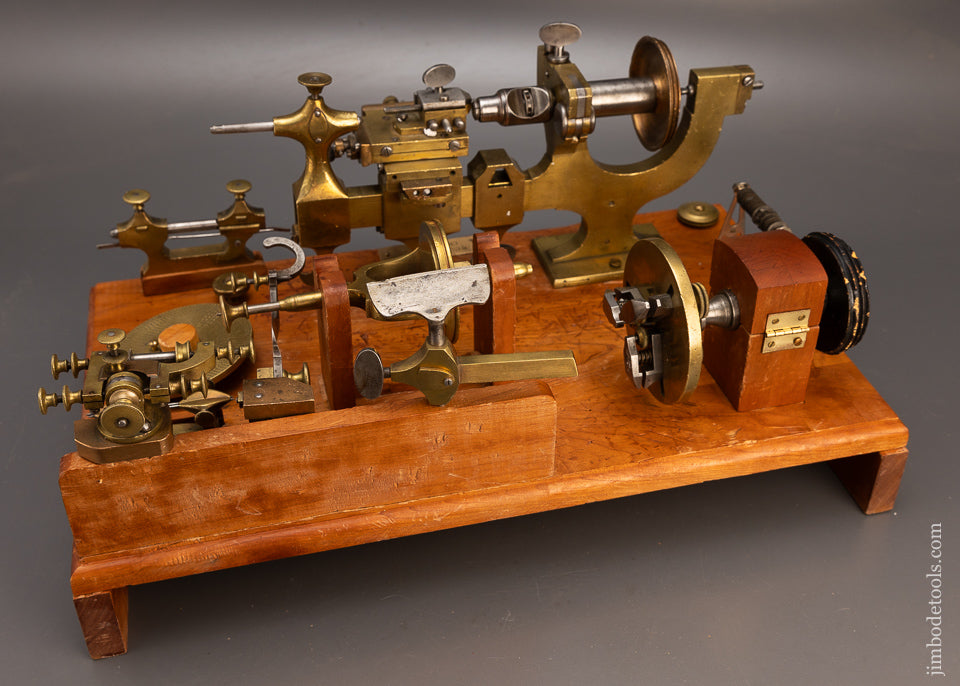 Spectacular 19th Century Watch Maker’s Lathe, Mandrel & Accessories - 113544 - AS OF FEB 10