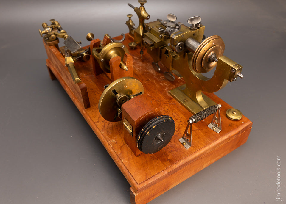 Spectacular 19th Century Watch Maker’s Lathe, Mandrel & Accessories - 113544 - AS OF FEB 10