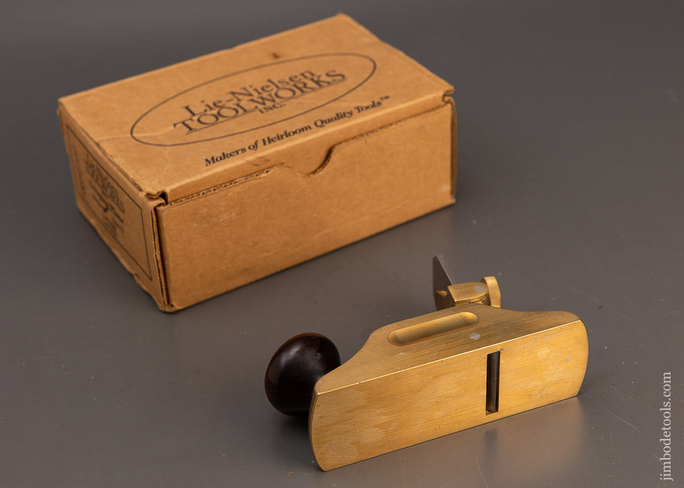 Cocobolo & Bronze LIE NIELSEN No. 212 Scraper Plane Mint in Box - 113929