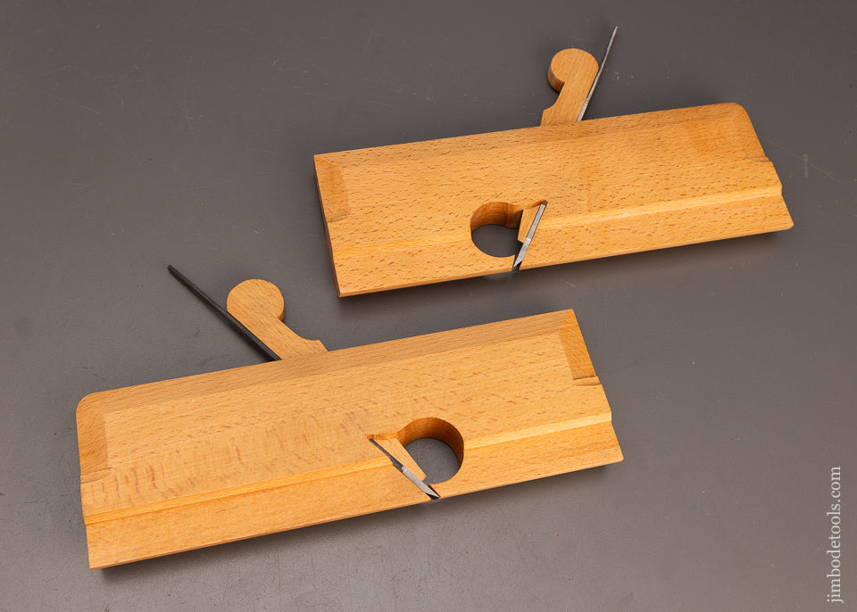 Dead Mint Modern Master Pair of Side Round Moulding Planes by ASHLEY VAUGHAN of South Carolina - 113955