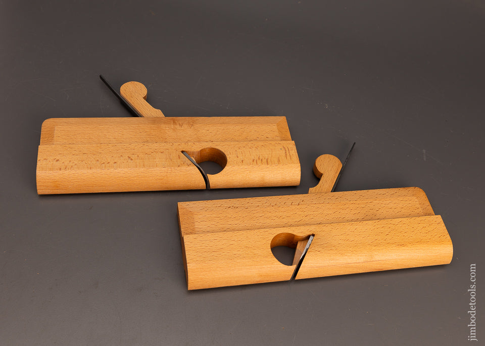 Dead Mint Modern Master Pair of Side Round Moulding Planes by ASHLEY VAUGHAN of South Carolina - 113955