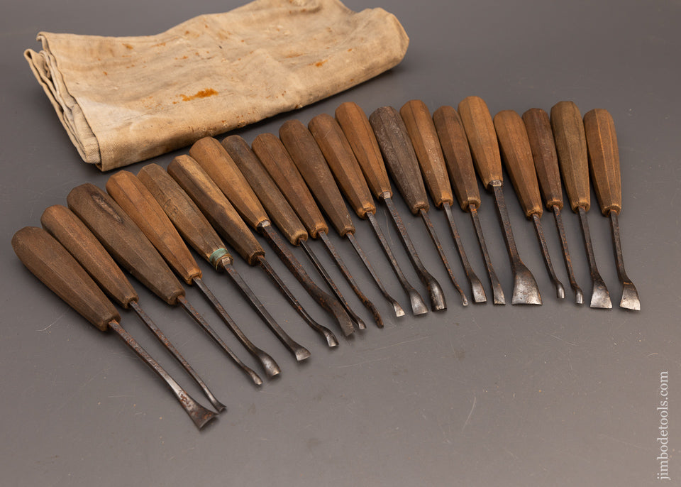 20 Fine Detail Carving Chisels All by C. MAIER - 113981