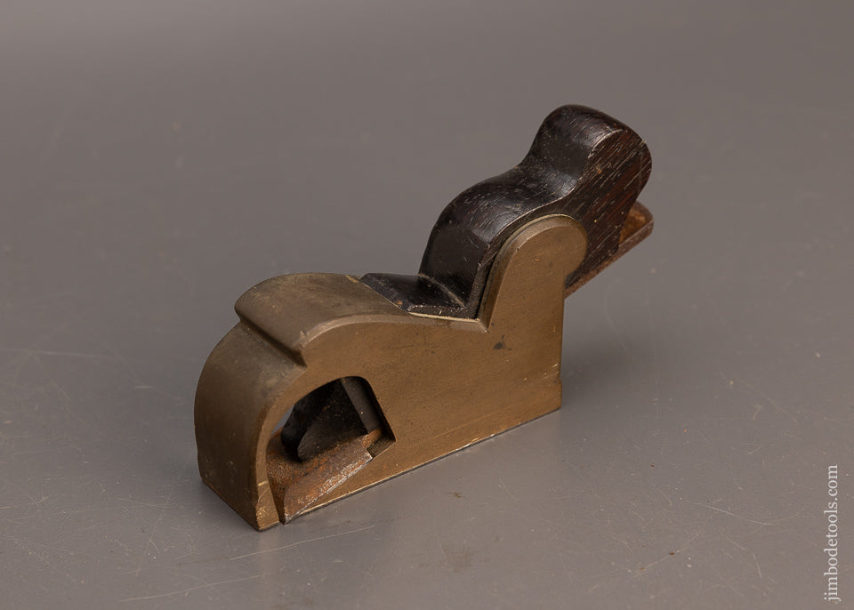 Pretty Gunmetal & Rosewood Infill Bull Nose Shoulder Plane - 114032