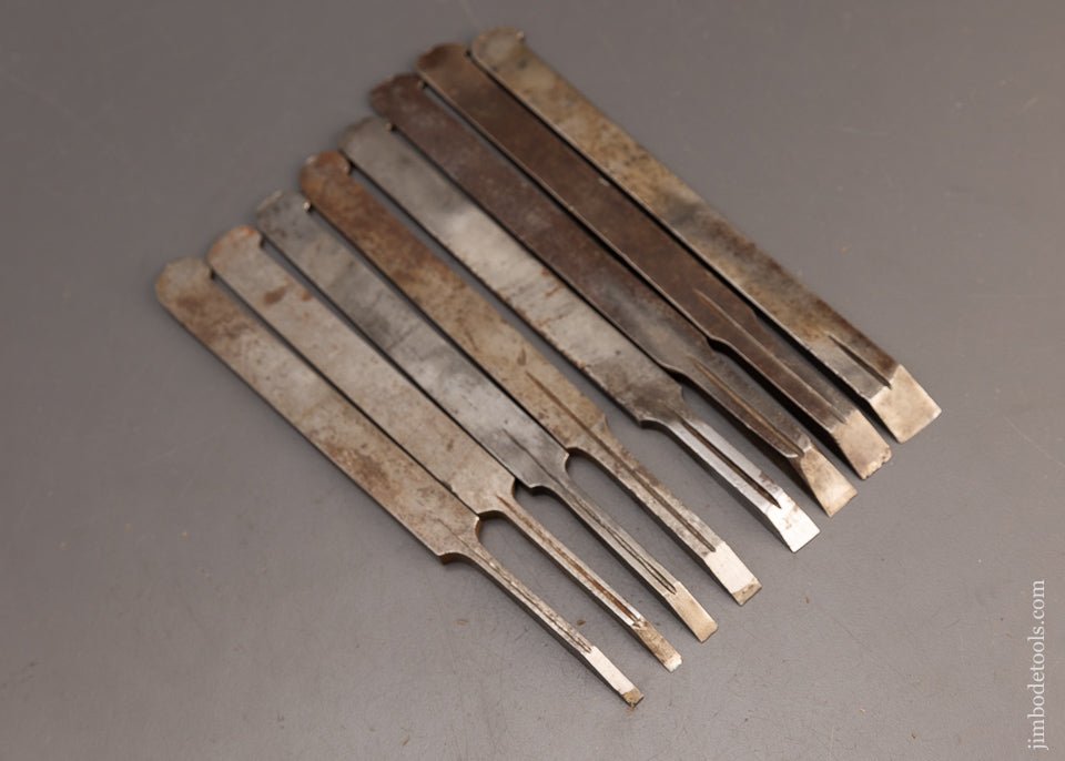 Complete Set of Plow Plane Irons for Center Wheel Plow Plane by OHIO TOOL CO. - 114058