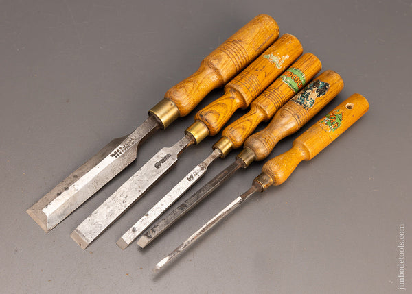 Really Sharp! Working Set of 5 Tang Chisels - 114059