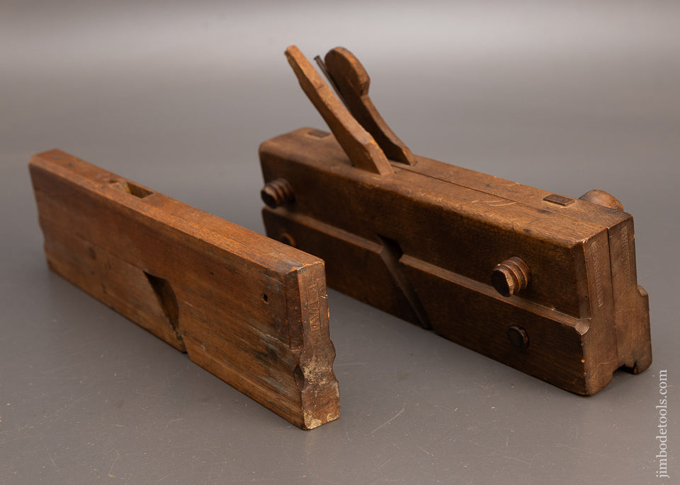 Jo. FULLER PROVIDENCE & E. DAVIS 18th Century Yellow Birch Moulding Planes for Restoration - 114111