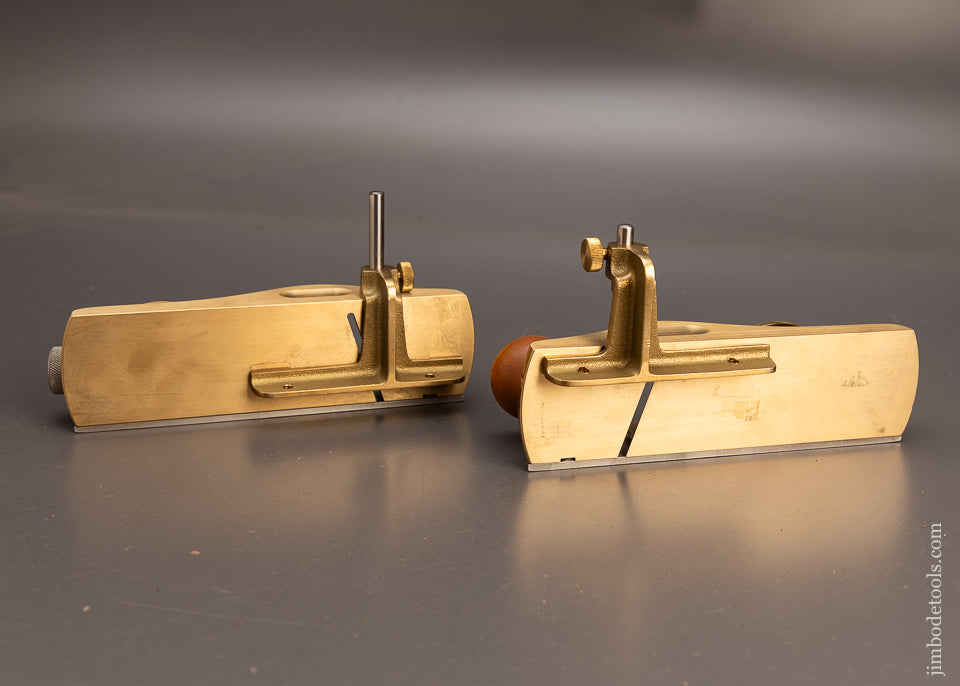 Discontinued & Impossible To Find Bronze LIE NIELSEN No. 140 Skew Left & Right Block Planes - 114148