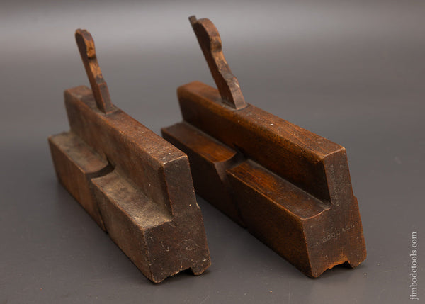 Matched, Numbered Pair of Sash Ovoloe Moulding Planes by BUCK Good+ - 114155