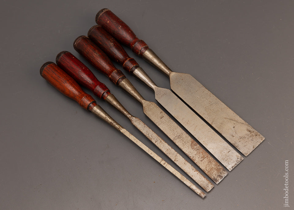 Crisp Set of STANLEY No. 720 Chisels 5 Chisels - 114195