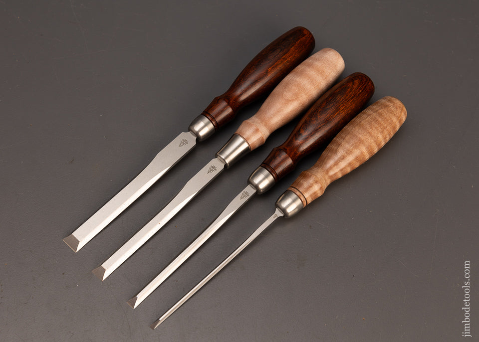 Mint Set of 4 BLUE SPRUCE TOOL WORKS Dovetail Chisels - 114267