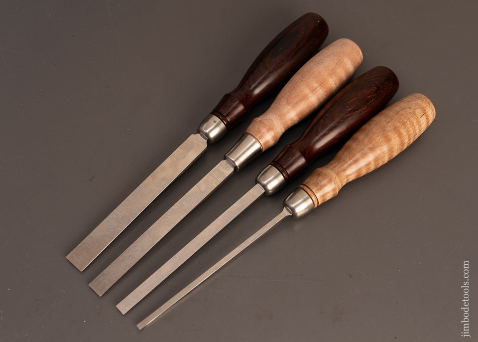 Mint Set of 4 BLUE SPRUCE TOOL WORKS Dovetail Chisels - 114267