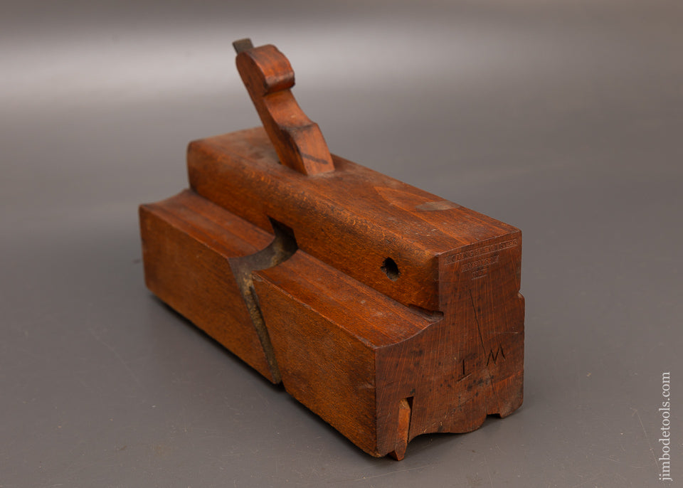 Massive 3 3/8 Inch Wide Body Moulding Plane circa 1838-46 YOUNG & M’MASTER AUBURN, N.Y. - 114390