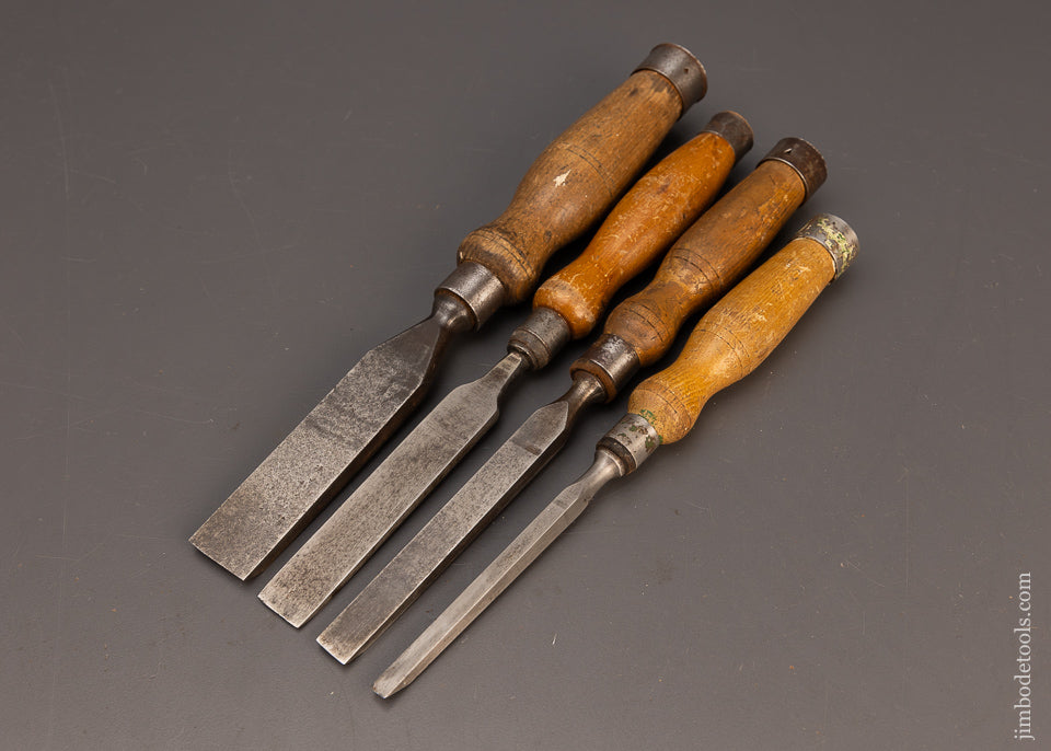 Good Working Set of 4 Mortise Chisels - 114398