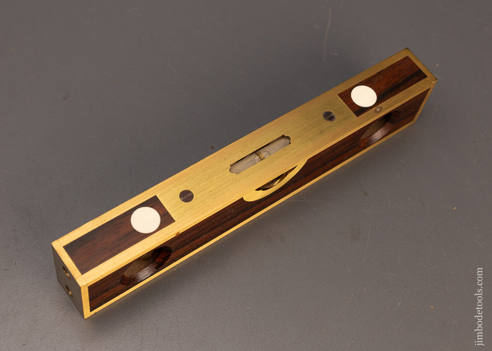 Rosewood Brass Bound STRATTON Double Plumb & Level by BARRY WEAVER - 114427