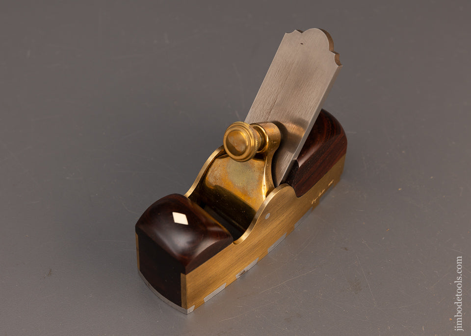 Stunning 3/4 Scale Gun Metal Rosewood Infill Smooth Plane by WAYNE ANDERSON - 114428