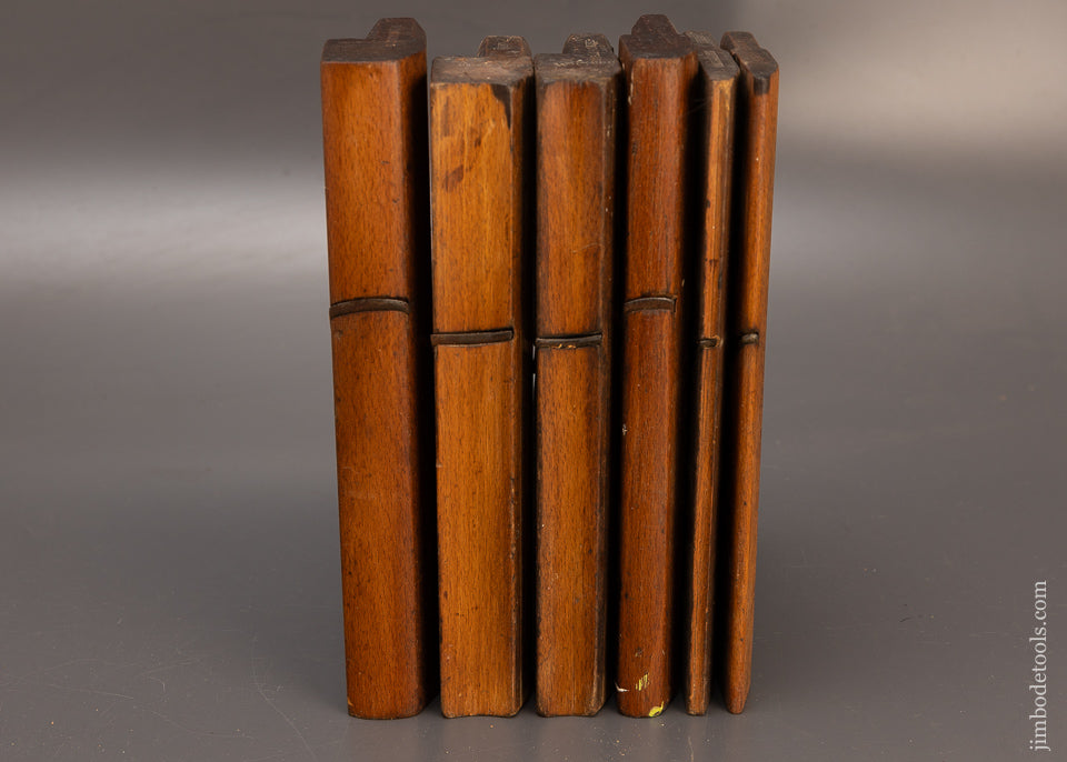 Set of 6 18th Century Hollow & Round Moulding Planes by I. SYM London Ca. 1753-1803 - 114432